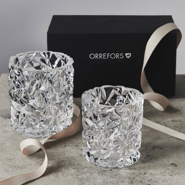 Load image into Gallery viewer, Orrefors Carat Candle Holder Medium
