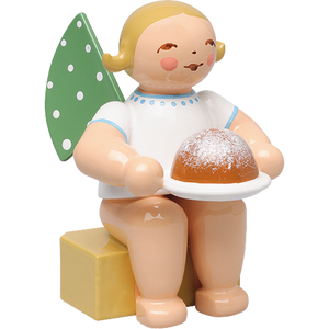 Wendt & Kuhn Angel, Small, with Cake Figurine