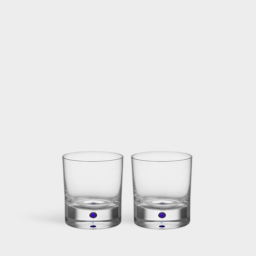 Orrefors Intermezzo Blue Old Fashioned - Set of 2