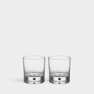 Orrefors Intermezzo Blue Old Fashioned - Set of 2