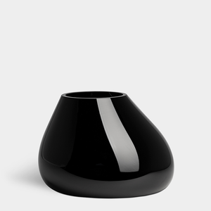 Orrefors Ebon Black Vase Medium
