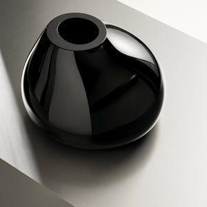 Orrefors Ebon Black Vase Large