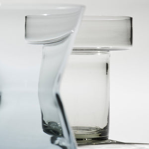 Orrefors Midsummer Peach-Leaved Bellflower Vase