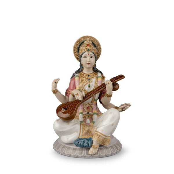 Load image into Gallery viewer, Lladro Goddess Saraswati Figurine
