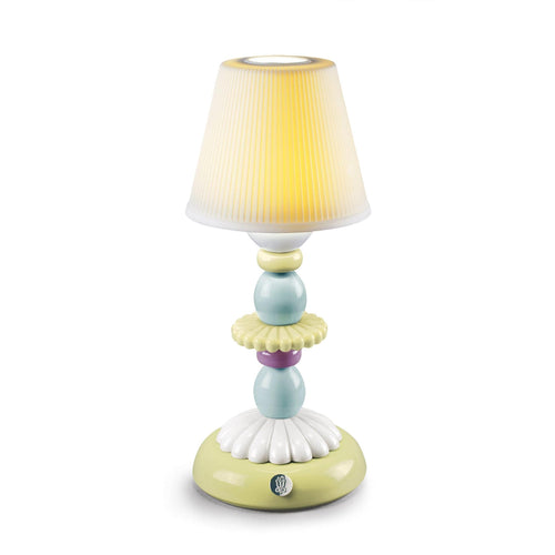Lladro Lotus Firefly Table Lamp - Green and Blue