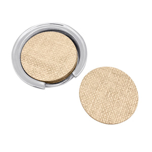 Mariposa Coconut Grove Faux Grasscloth Signature Coaster Set
