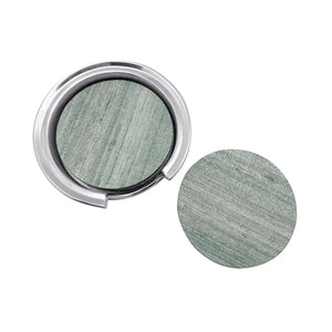 Mariposa Capri Faux Grasscloth Signature Coaster Set