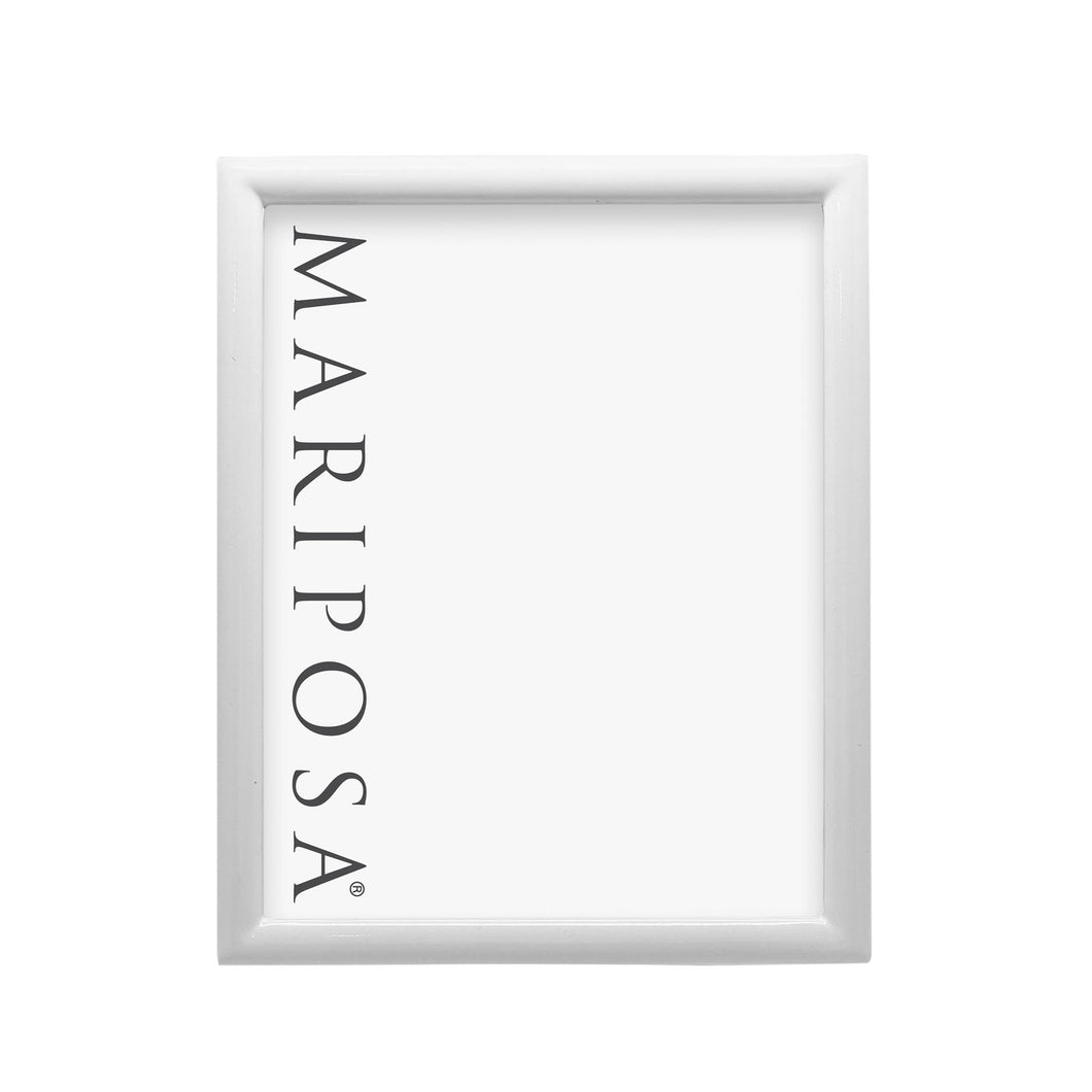 Mariposa Main Line White 8x10 Frame