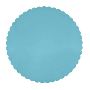 Mariposa Teal Scalloped Acrylic 15" Placemat Set of 2
