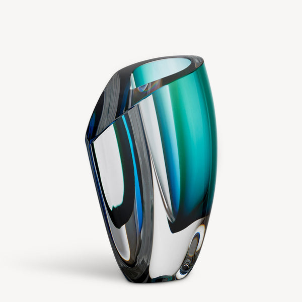 Load image into Gallery viewer, Kosta Boda Mirage Blue/Green Vase Large
