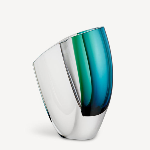 Load image into Gallery viewer, Kosta Boda Mirage Blue/Green Vase Large
