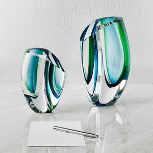 Kosta Boda Mirage Blue/Green Vase Large