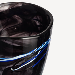 Kosta Boda Contrast Black Vase
