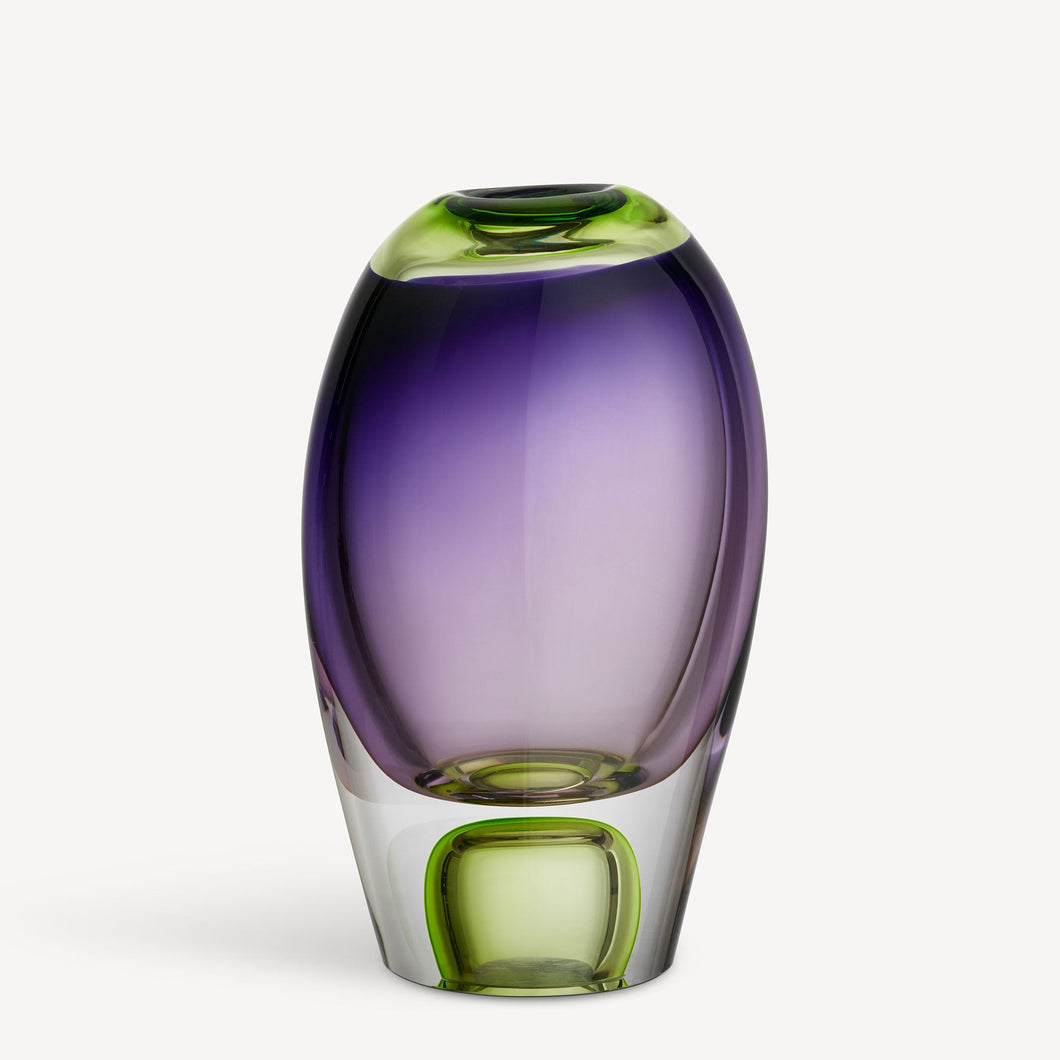 Kosta Boda Vision Green/Purple Vase