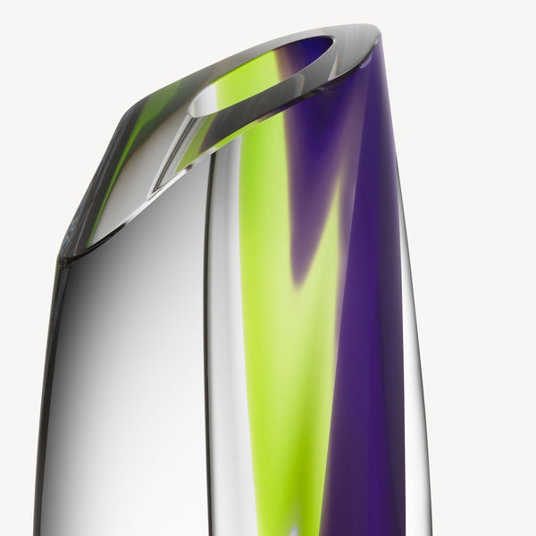 Load image into Gallery viewer, Kosta Boda Saraband Purple/Green Vase
