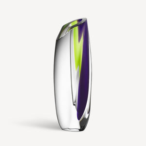 Kosta Boda Saraband Purple/Green Vase