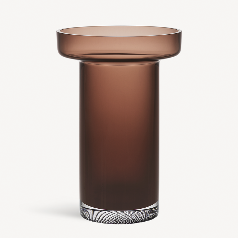 Kosta Boda Limelight Vase Burgundy Tall