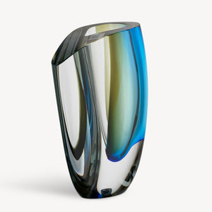 Kosta Boda Mirage Forest Green/Blue Vase XL