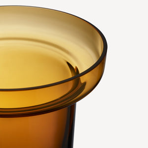 Kosta Boda Limelight Vase Amber Low