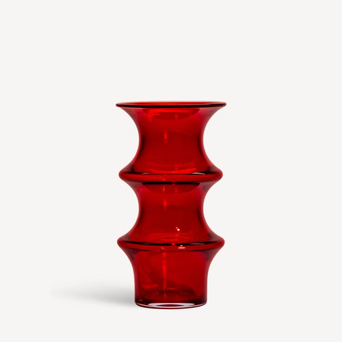 Kosta Boda Pagod Vase Red Large