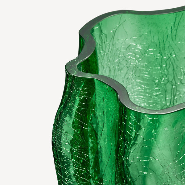 Load image into Gallery viewer, Kosta Boda Crackle Green Vase XL
