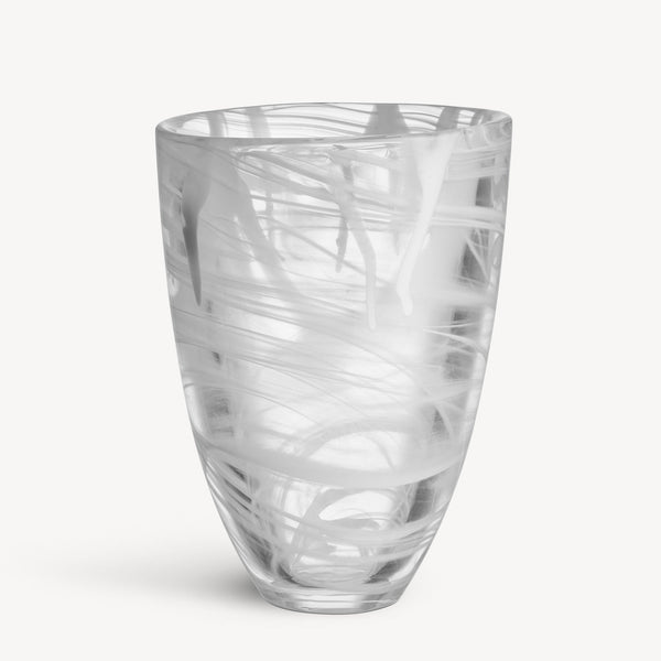 Load image into Gallery viewer, Kosta Boda Contrast Vase White/White
