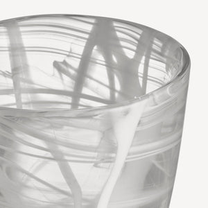 Kosta Boda Contrast Vase White/White