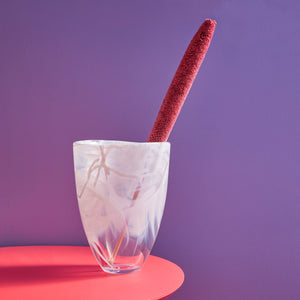 Kosta Boda Contrast Vase White/White