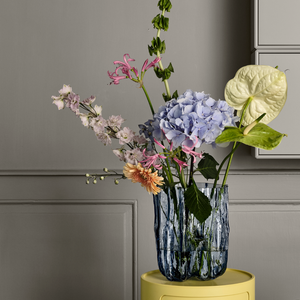 Kosta Boda Crackle Circular Vase Tall