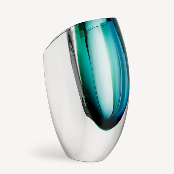 Load image into Gallery viewer, Kosta Boda Mirage Blue/Green Vase XL
