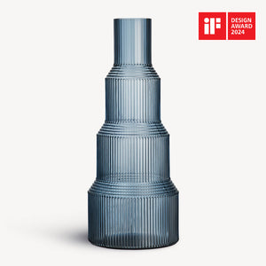 Kosta Boda Pavilion Vase Blue XL