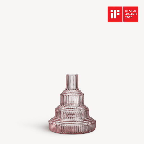 Load image into Gallery viewer, Kosta Boda Pavilion Vase Light Pink Small
