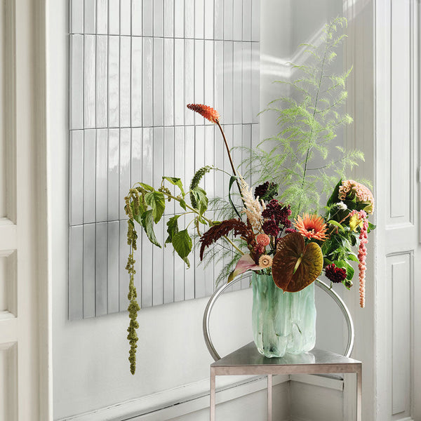 Load image into Gallery viewer, Kosta Boda Crackle Vase Tall Jade Green
