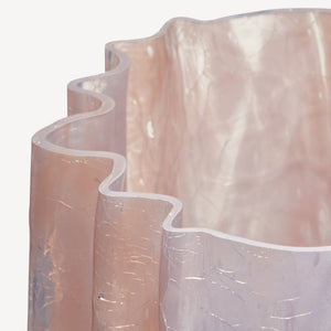 Kosta Boda Crackle Vase Pink Pearl Tall