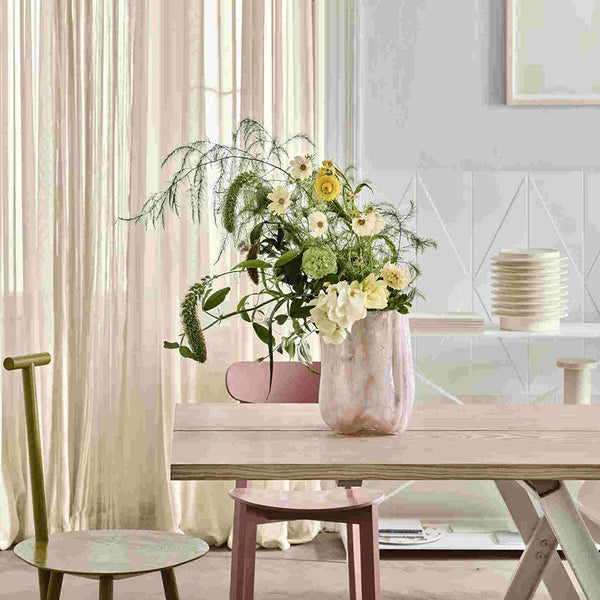 Load image into Gallery viewer, Kosta Boda Crackle Vase Pink Pearl Tall
