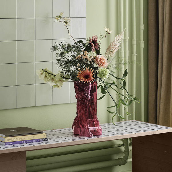 Load image into Gallery viewer, Kosta Boda Rocky Baroque Vase Hot Pink
