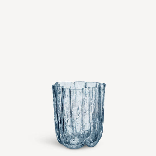 Kosta Boda Crackle Vase Circular Small