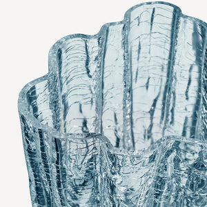 Kosta Boda Crackle Vase Circular Small