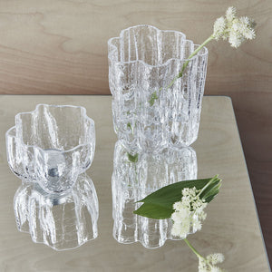 Kosta Boda Crackle Vase Clear Small