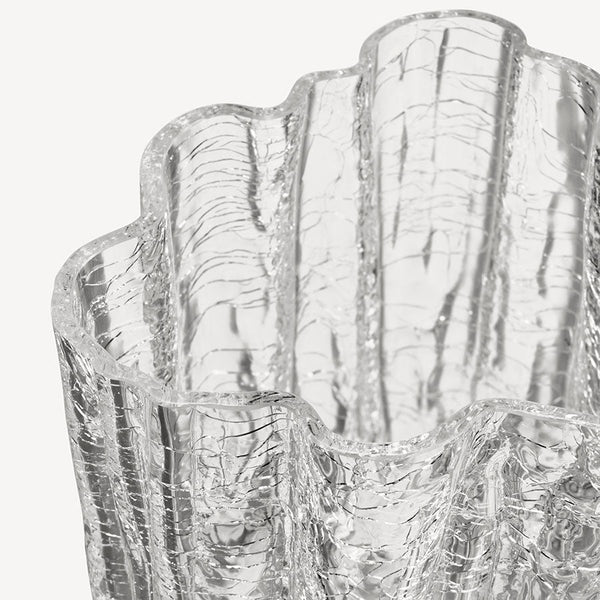 Load image into Gallery viewer, Kosta Boda Crackle Vase Clear Small
