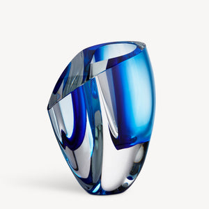 Kosta Boda Mirage Vase Blue/Blue Large