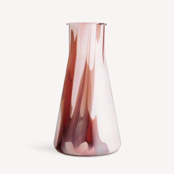 Load image into Gallery viewer, Kosta Boda Lab Erlenmeyer Vase Red/White/Pink
