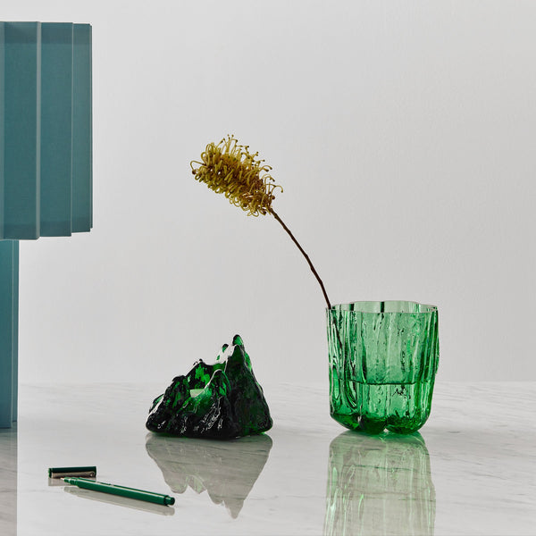 Load image into Gallery viewer, Kosta Boda Crackle Vase Green Small
