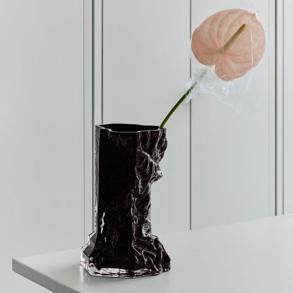 Load image into Gallery viewer, Kosta Boda Rocky Baroque Vase Black Small
