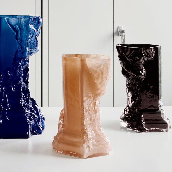 Load image into Gallery viewer, Kosta Boda Rocky Baroque Vase Black Small
