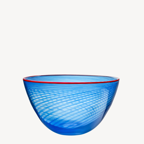 Kosta Boda Red Rim Bowl Small