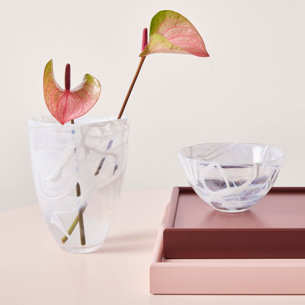 Load image into Gallery viewer, Kosta Boda Contrast Bowl White/White Small
