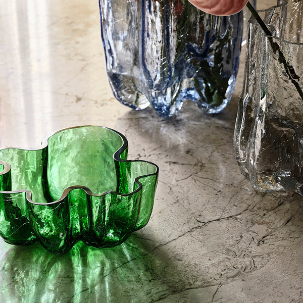 Load image into Gallery viewer, Kosta Boda Crackle Green Bowl
