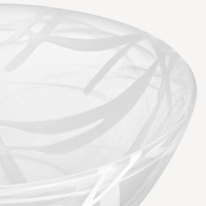 Kosta Boda Contrast Bowl White/White Medium