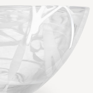 Kosta Boda Contrast Bowl White/White Medium